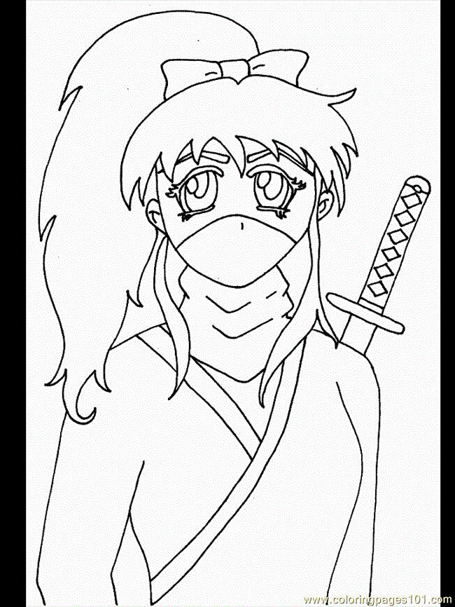 Free Printable Ninja Coloring Pages :Kids Coloring Pages