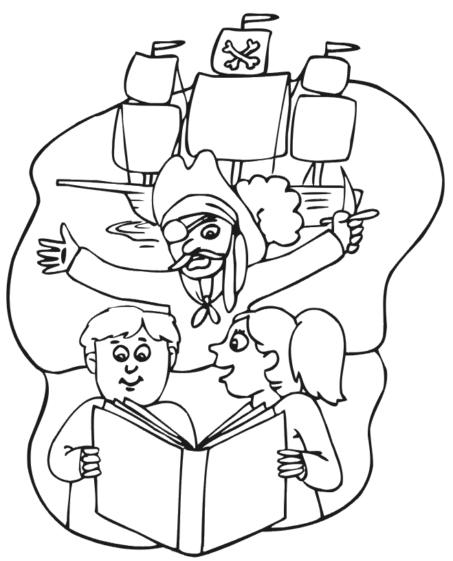 Pirate Coloring Page | Pirate Story