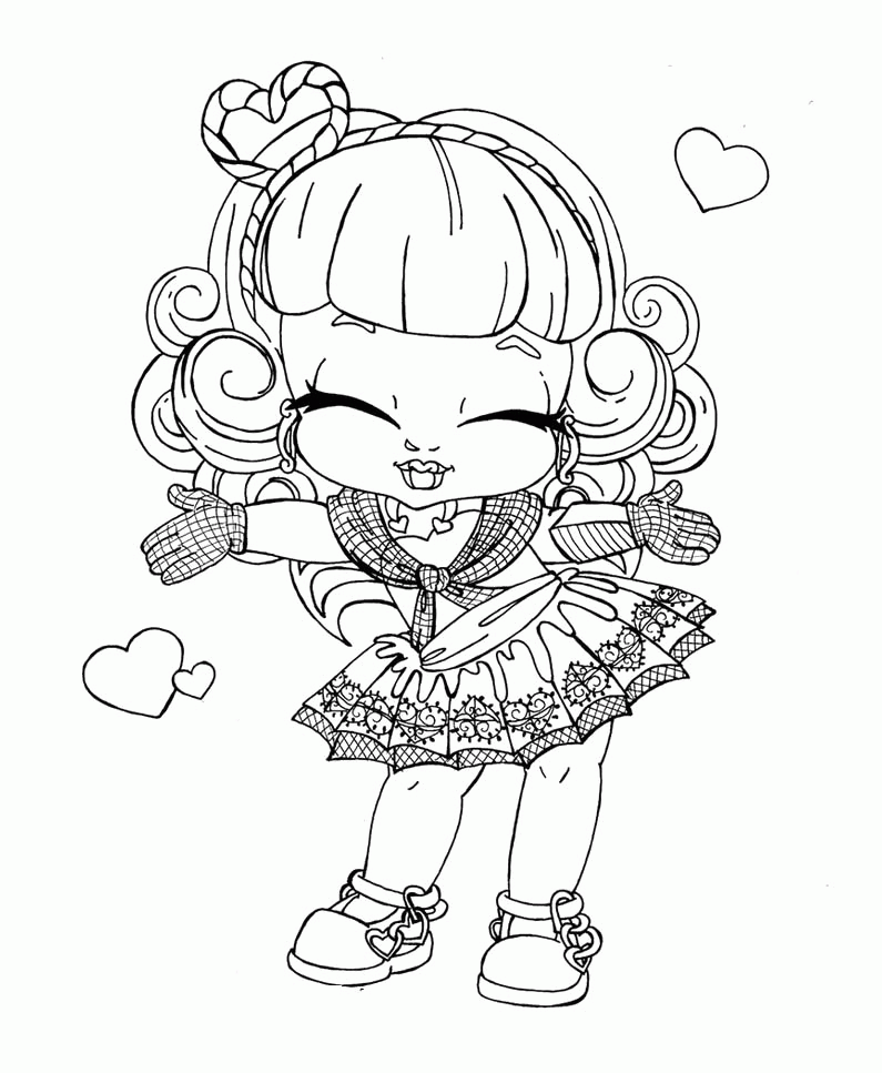 monster high baby cupid Colouring Pages