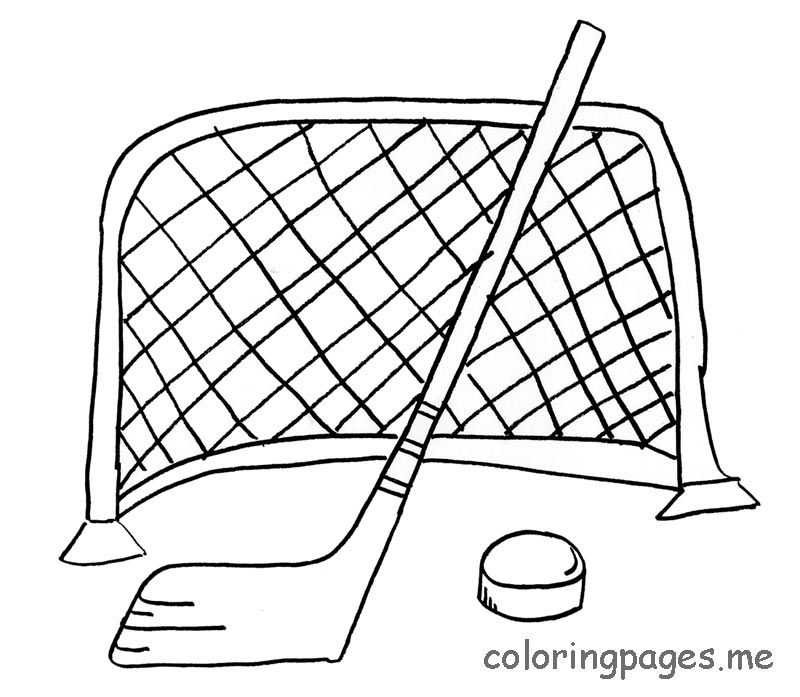 hockey stick and ball Colouring Pages (page 3)