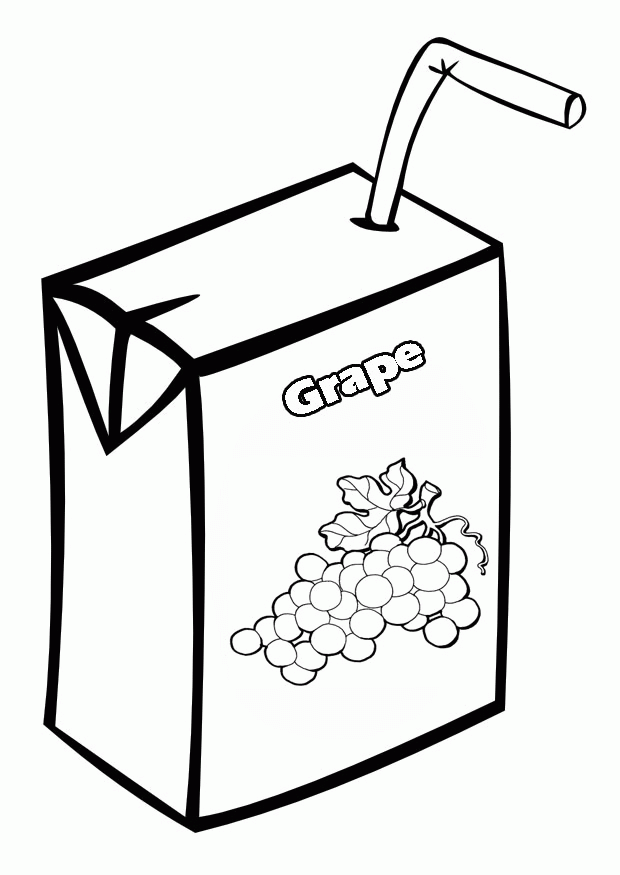 Box Drink Coloring Pages