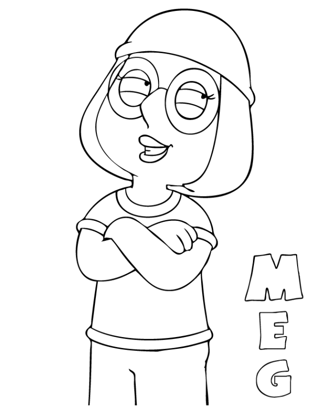 Meg Family Guy Coloring Pages | Coloring Pages