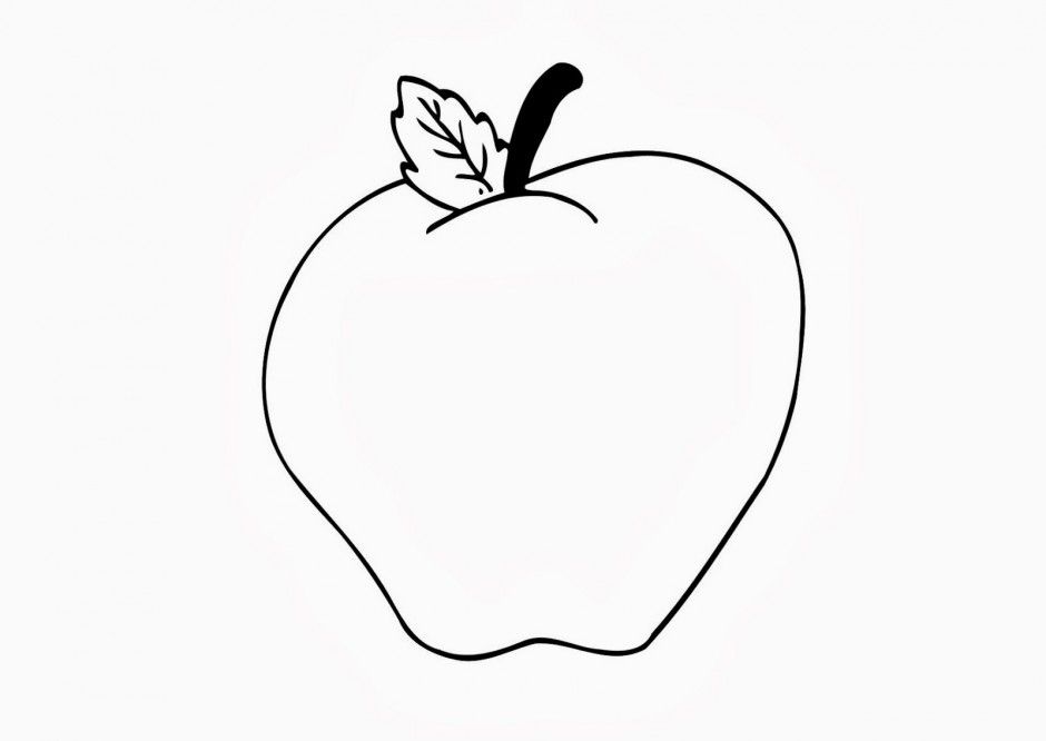 Delicious Fruit Apple Coloring Page Is Part Of Fruit Coloring