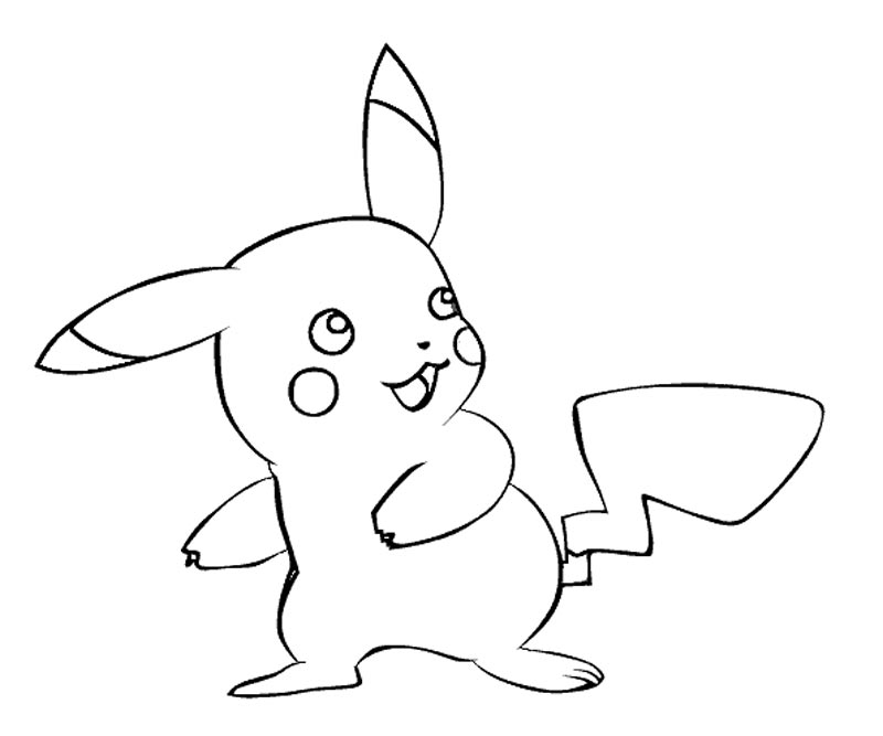 15 Pikachu Coloring Page