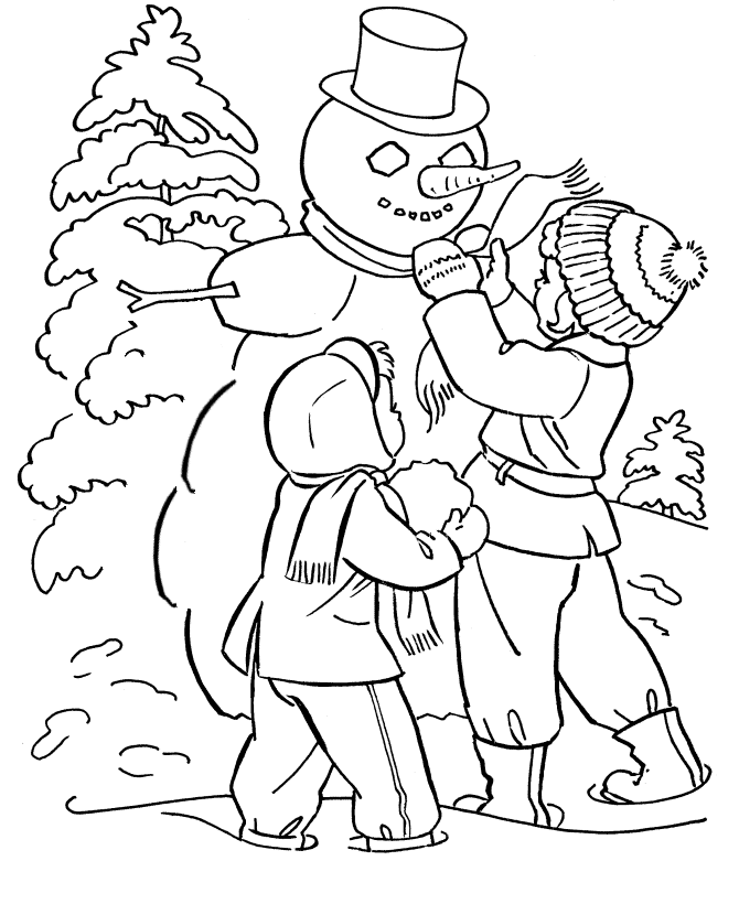 color winter winter coloring pages | Inspire Kids