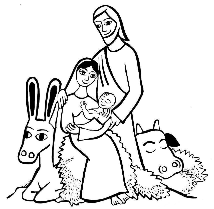 Birth of Jesus Coloring Pages | Nativity of Jesus Coloring pages