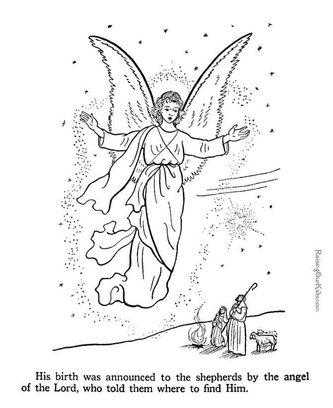 Angel coloring pages to print 046