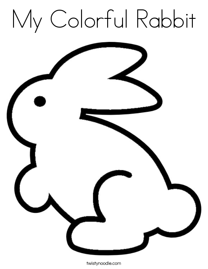 Rabbit Colouring Pages