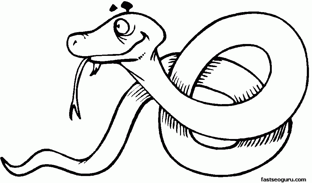 coloring pages of snakes : Printable Coloring Sheet ~ Anbu