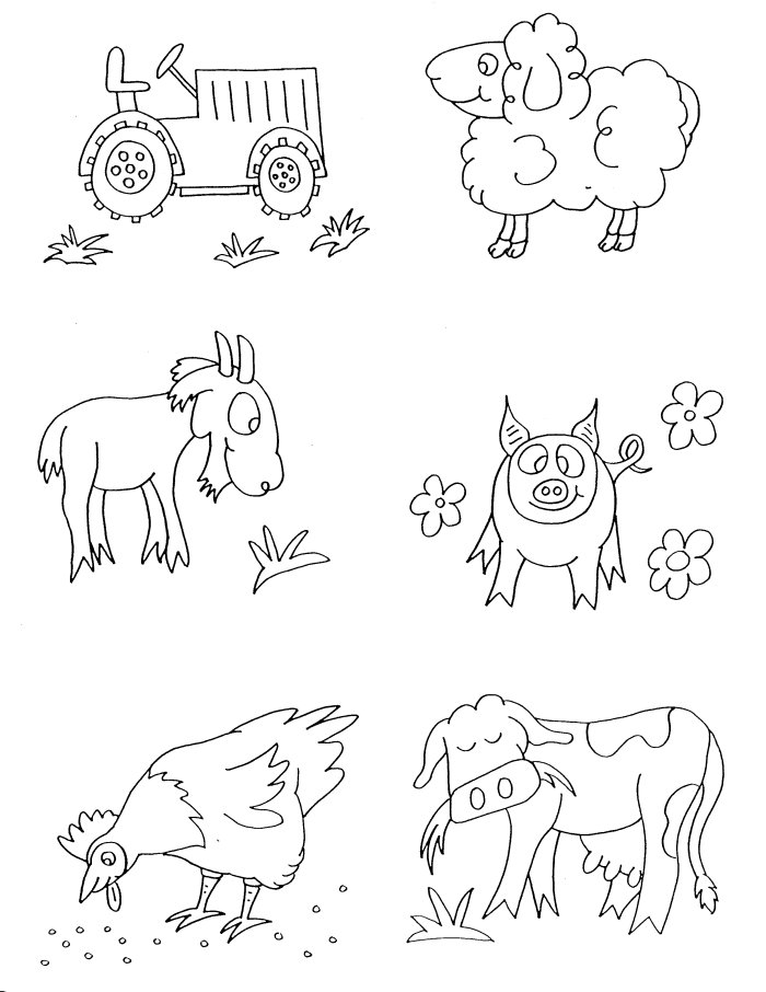 Free Farm Animal Colouring Pictures For Kids