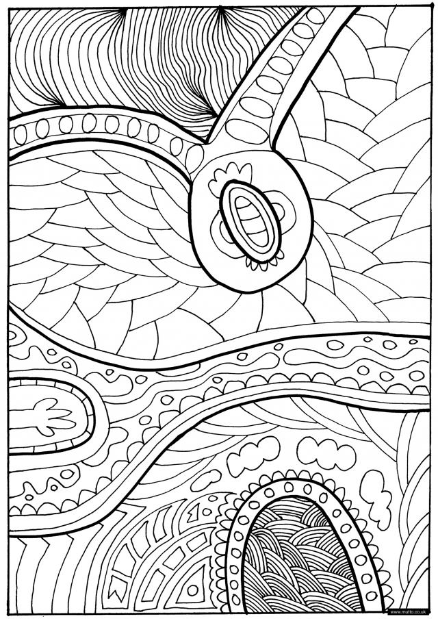 Pages Textile Pattern Other Printable Coloring Page Thingkid