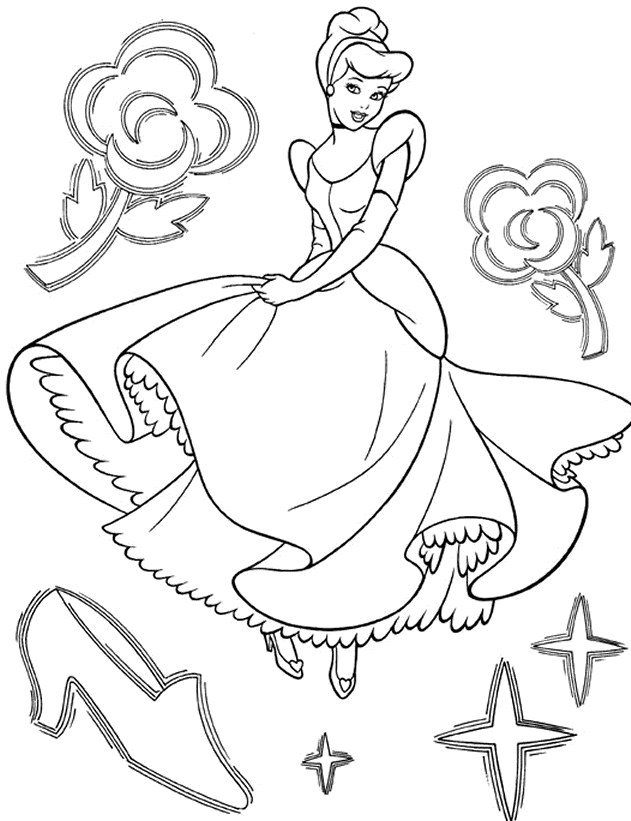 32 Cinderella Coloring Pages | Free Coloring Page Site