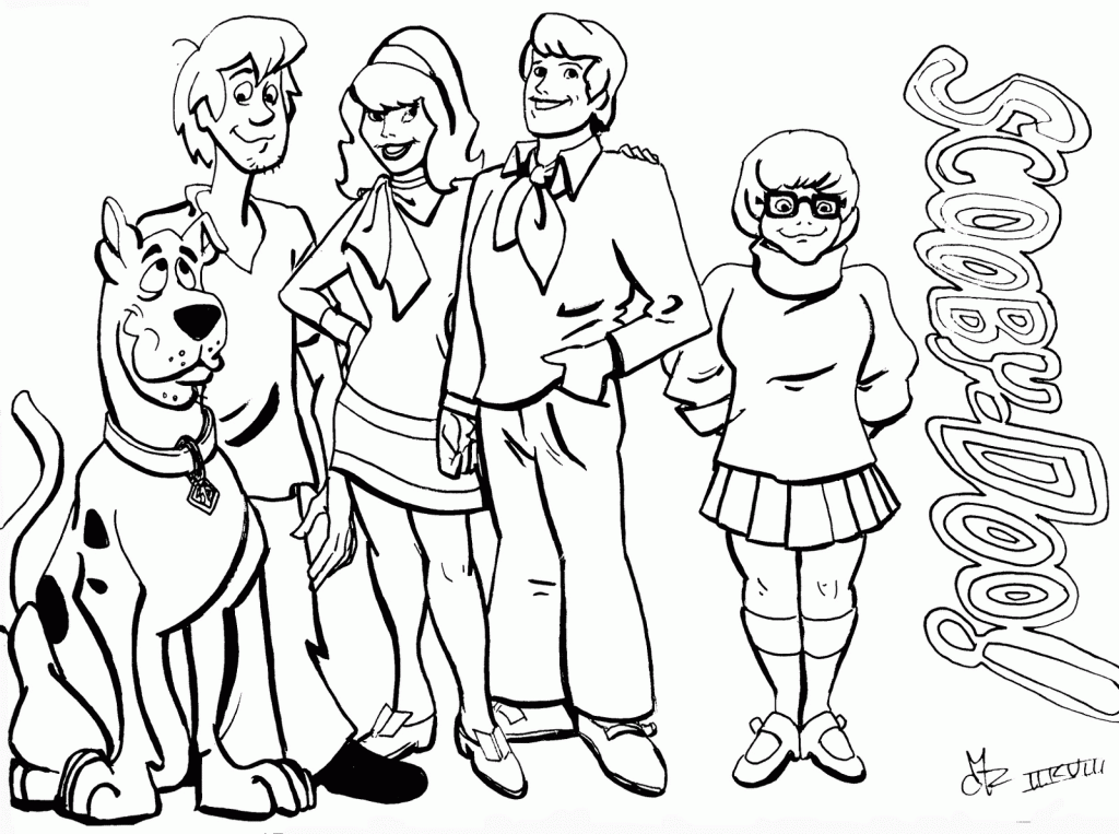 Scooby doo coloring pages to print picture