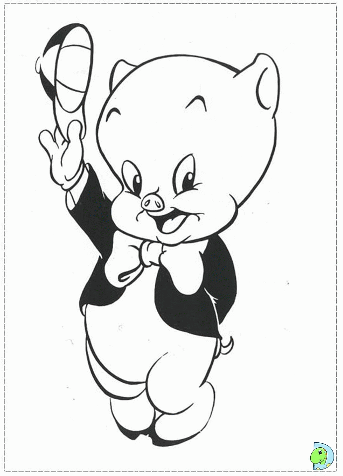 Porky Pig Coloring page