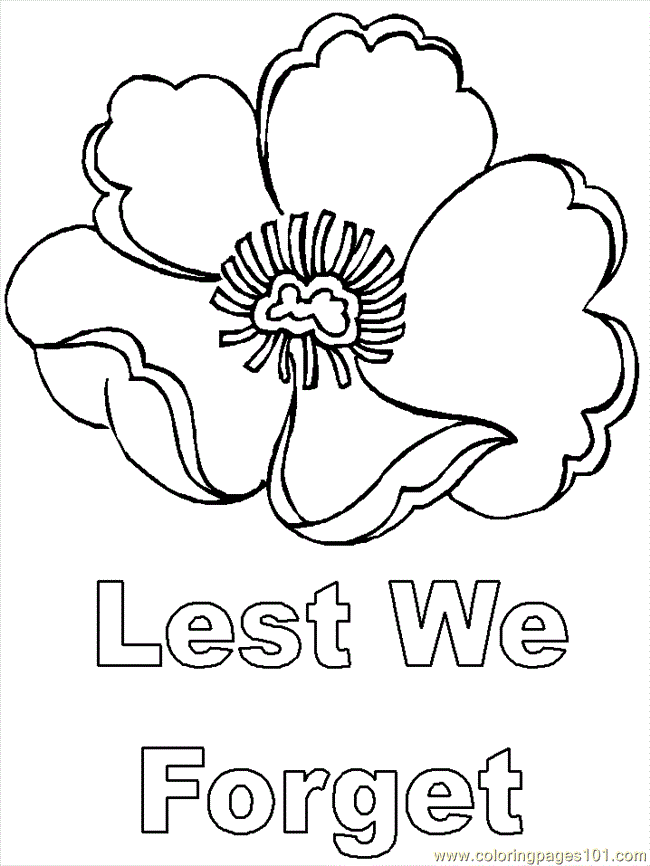 Coloring Pages Remembrance Day and Veteran