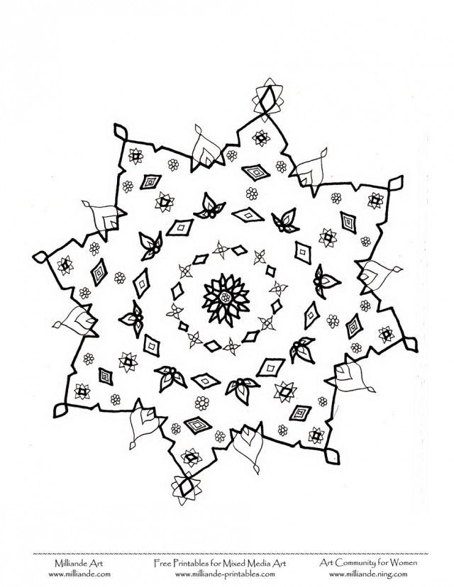 Type Snowflake Coloring Page 247679 Coloring Pages Snowflakes