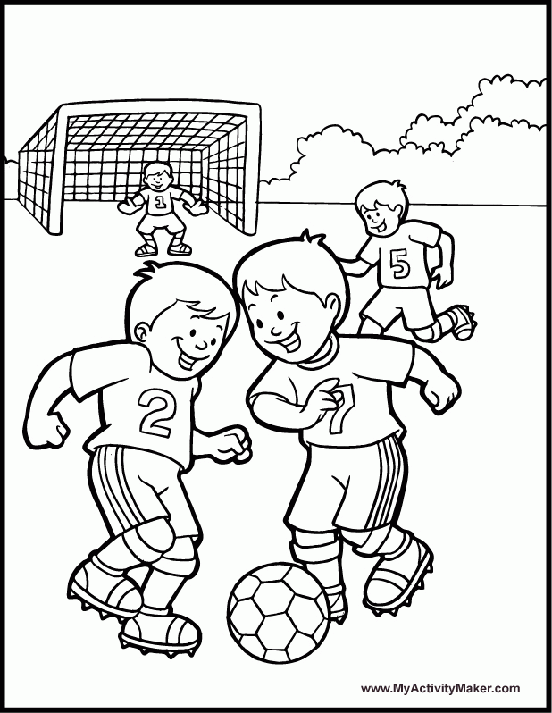 Soccer Coloring Pages For Kids