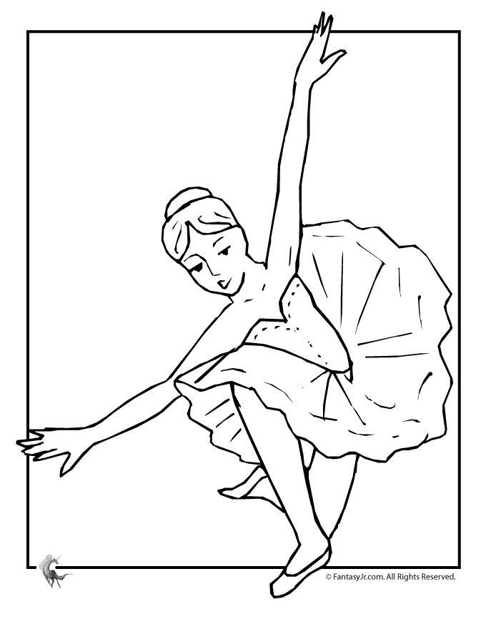 Fantasy Jr. | Ballerina Coloring Page | Ballet Party