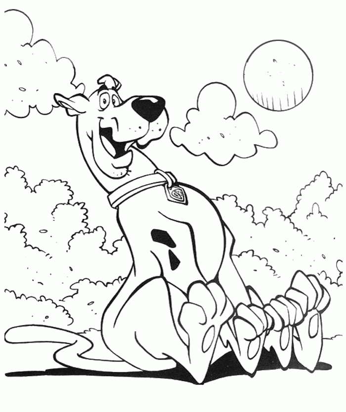 Scooby Doo Laugh Coloring Page - Scoobydoo Coloring Pages