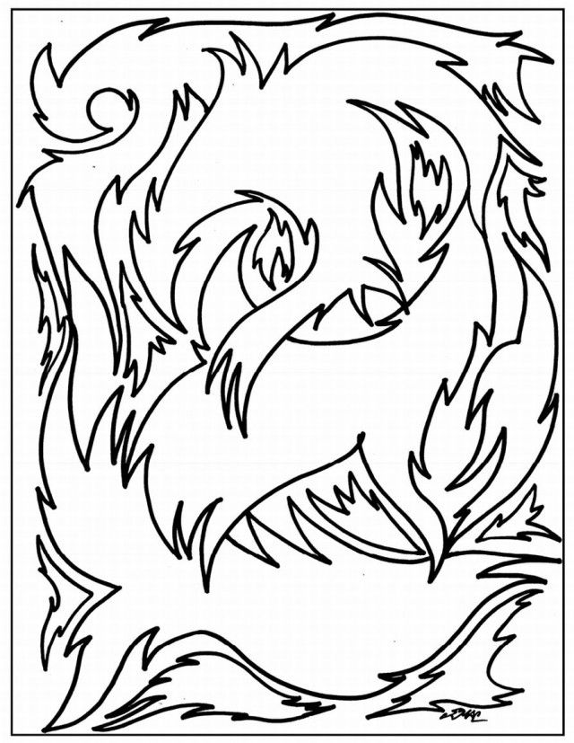 Abstract Art Coloring Pages Free Printable Abstract Art Coloring