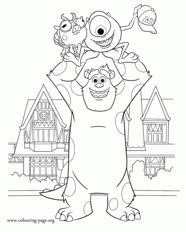 Boo Sullivan Monsters Inc 258100 Monsters Inc Coloring Page