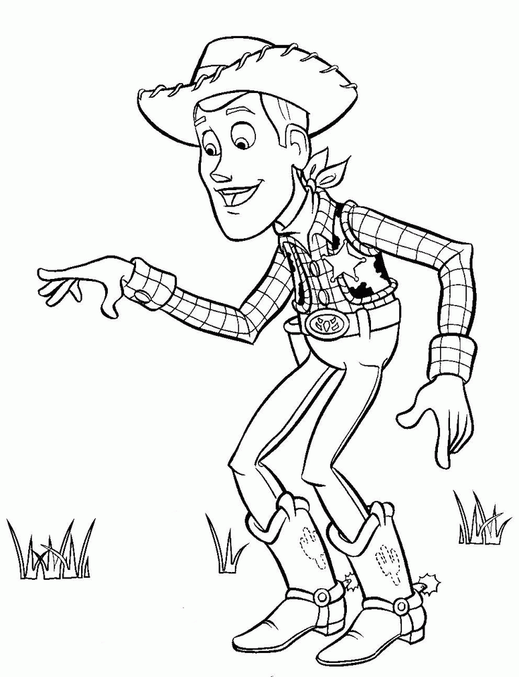 Woody from Toy Story coloring page | Coloring Pages for Kids | Pinter…