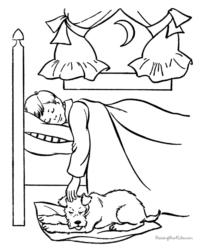 Sleeping dogs coloring pages 112