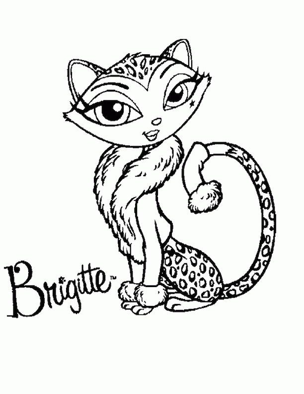 Pets and Bratz Colouring Pages