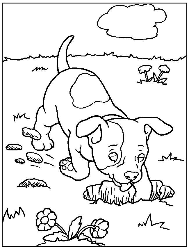 fall super dog picture Colouring Pages (page 2)