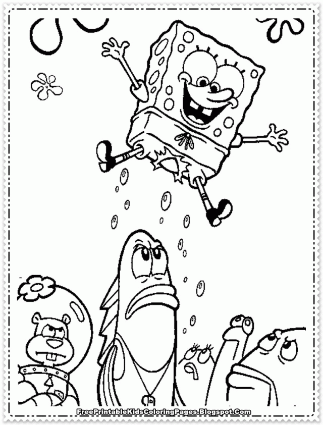 Spongebob Coloring Pages That You Can Print | Laptopezine.