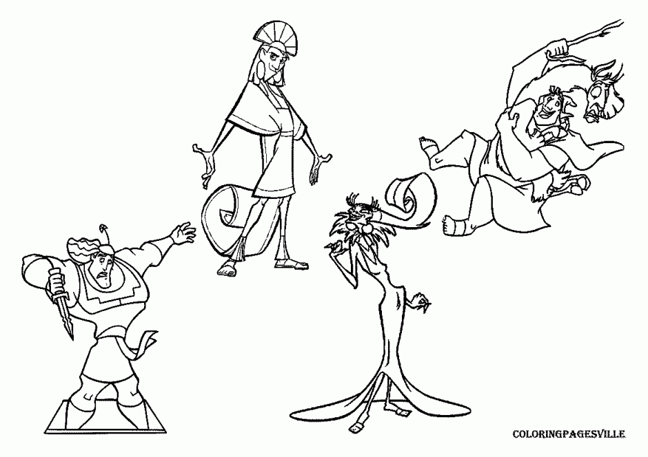 Kronk 39 S New Groove Coloring Pages 206492 Old Man Coloring Pages