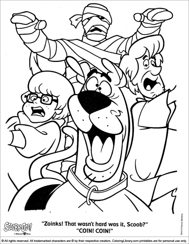 Scooby Doo coloring pages in the Coloring Library