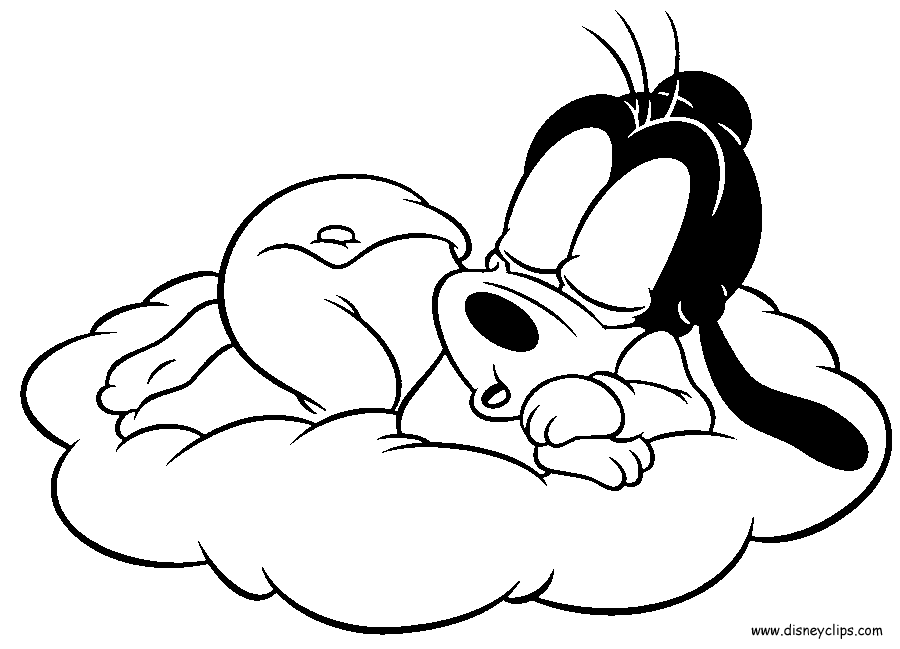 Disney Babies Coloring Pages - Mickey, Minnie, Goofy, Pluto