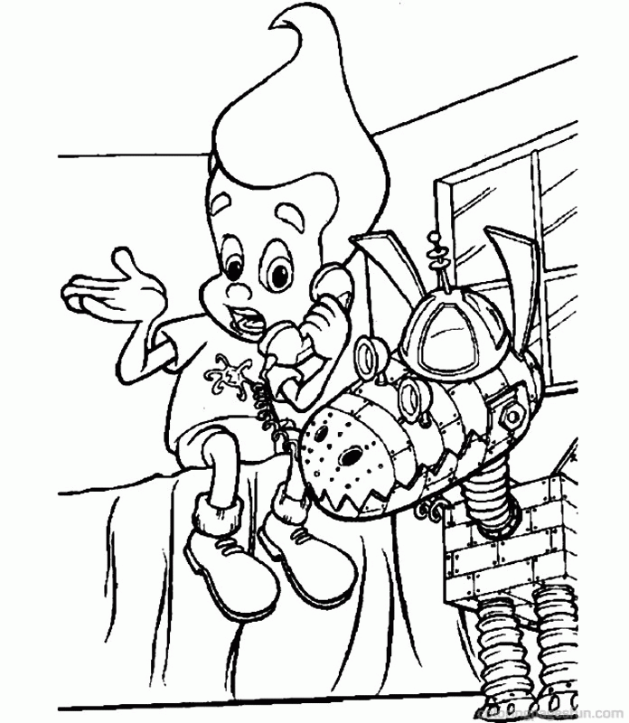 Jimmy Neutron Coloring Pages 8 | Free Printable Coloring Pages