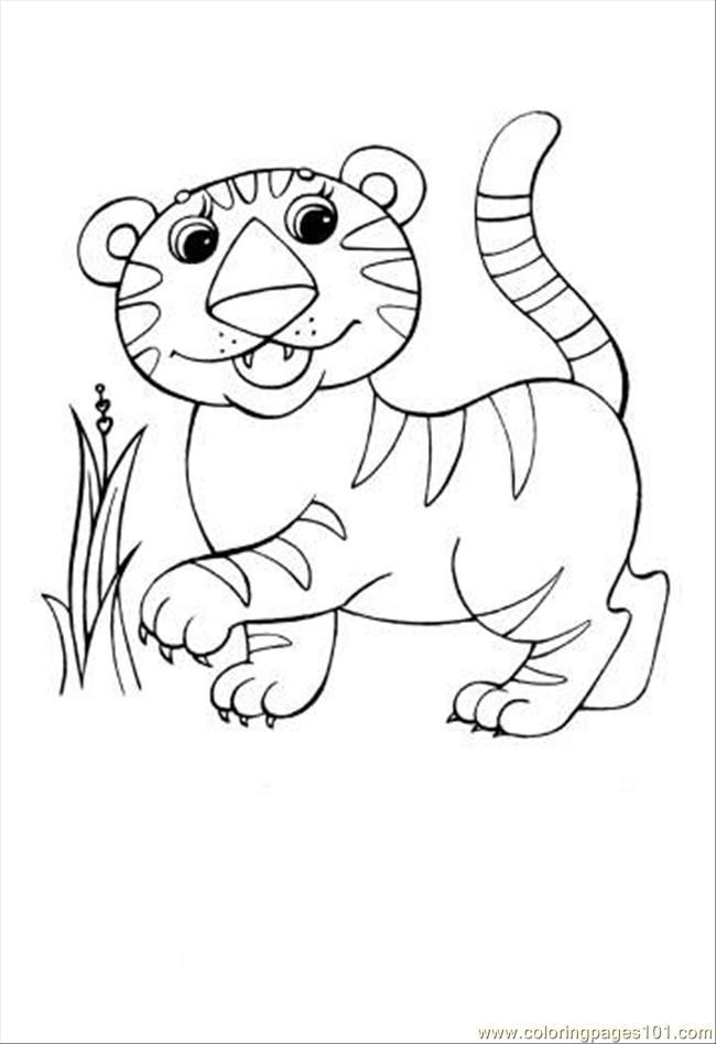 Coloring Pages Leopard Coloring Page (Mammals > Tiger) - free