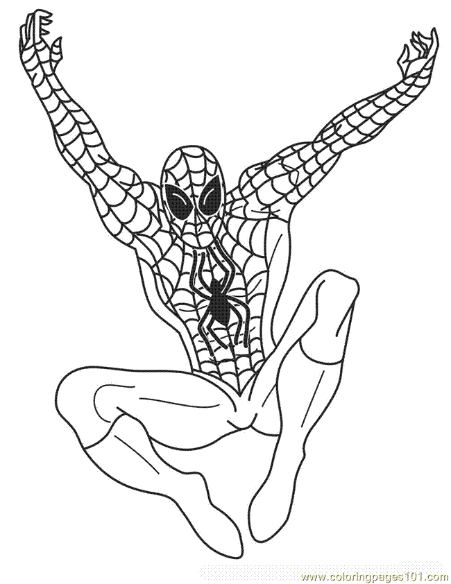 Coloring Pages Spiderman Coloring Pages (Cartoons > Batman) - free