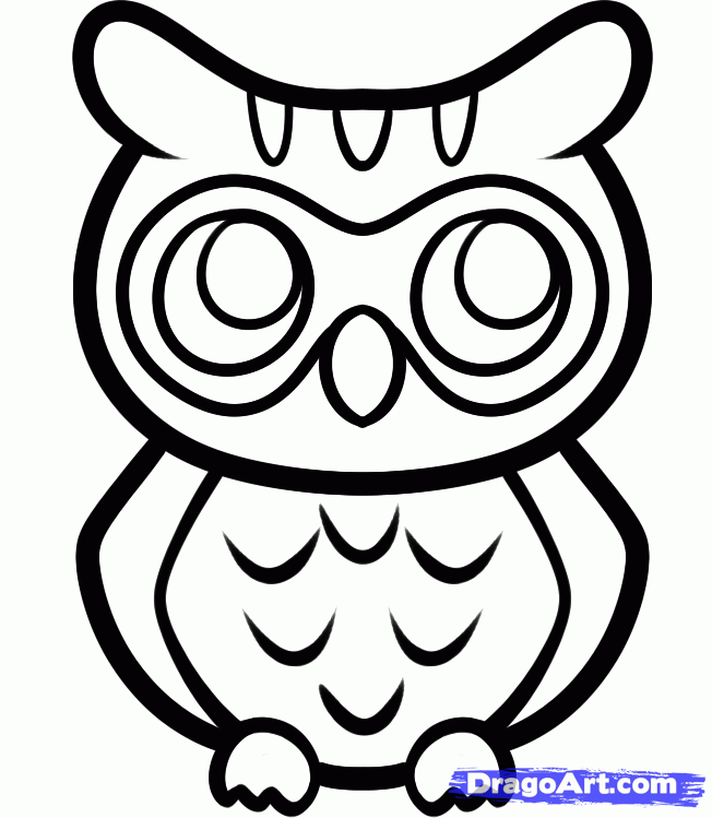 Owl Drawing Outline Tattoo
