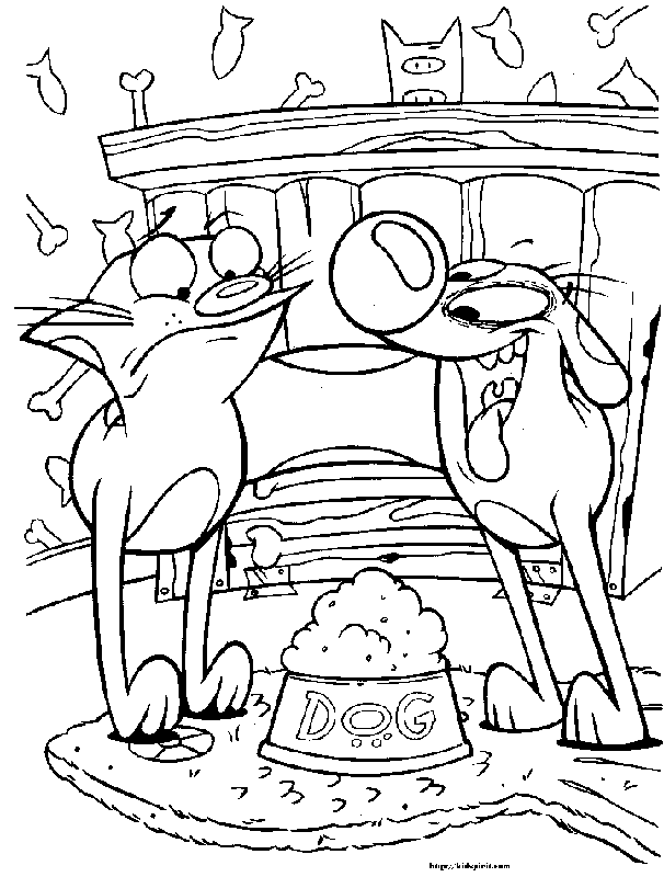 Catdog Nickelodeon | Free Printable Coloring Pages