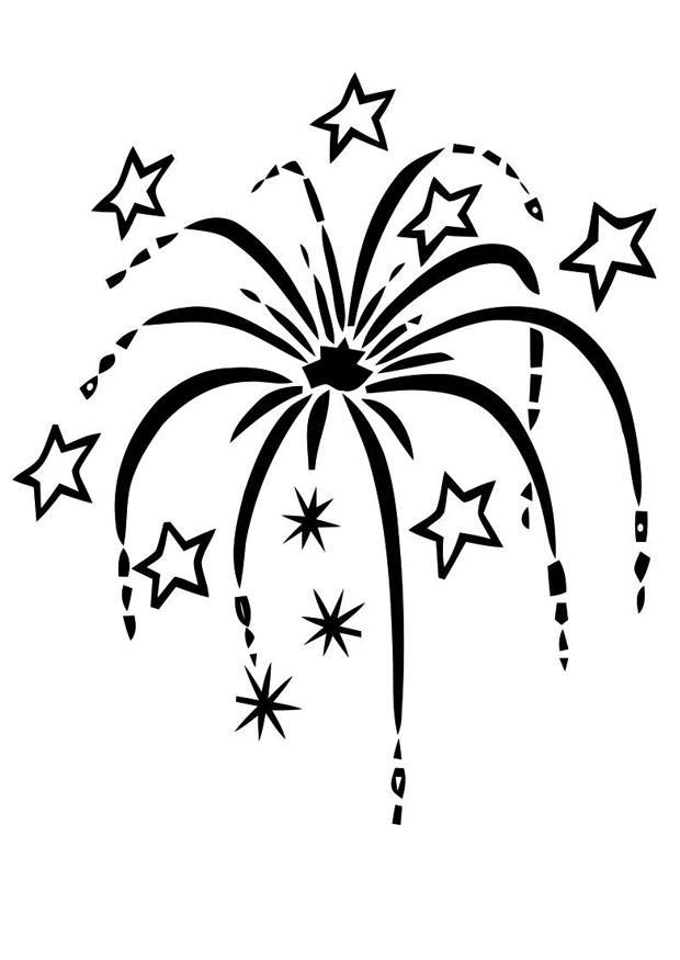 Coloring page fireworks - img 20280.