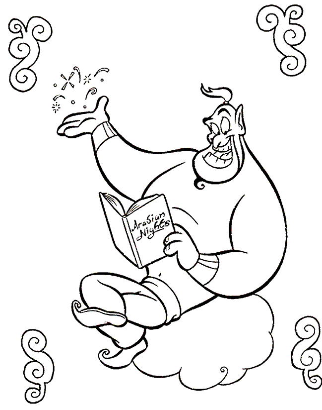 Genie Coloring Book