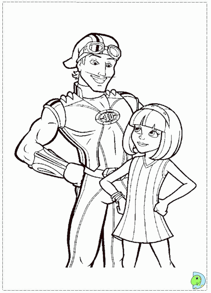 Lazy Town Coloring page- DinoKids.