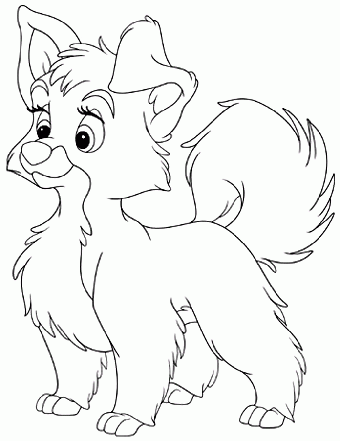 Image - Lady-and-the-tramp-coloring-pages-0 - The lady and the