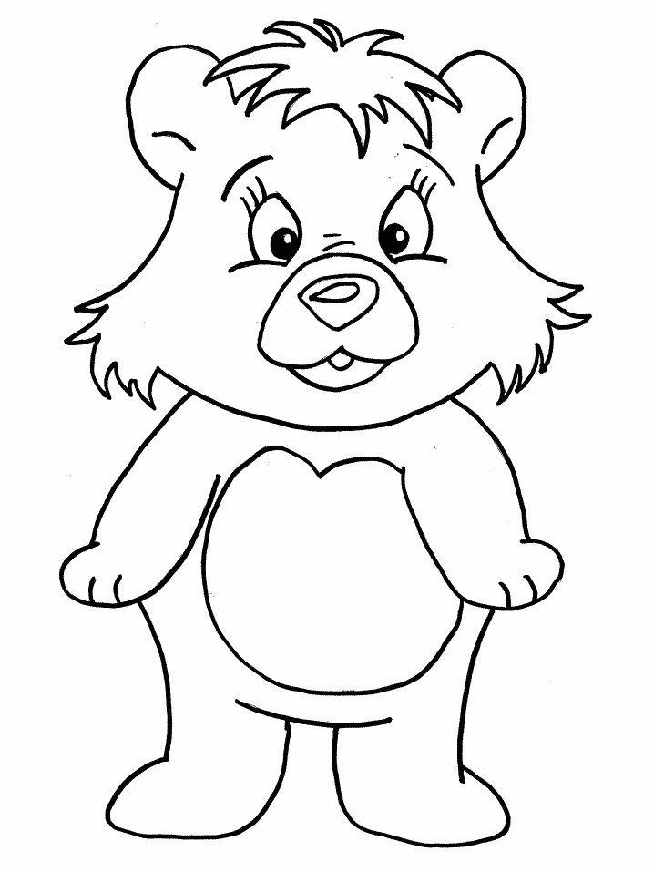 Bear Coloring Pages (7) - Coloring Kids