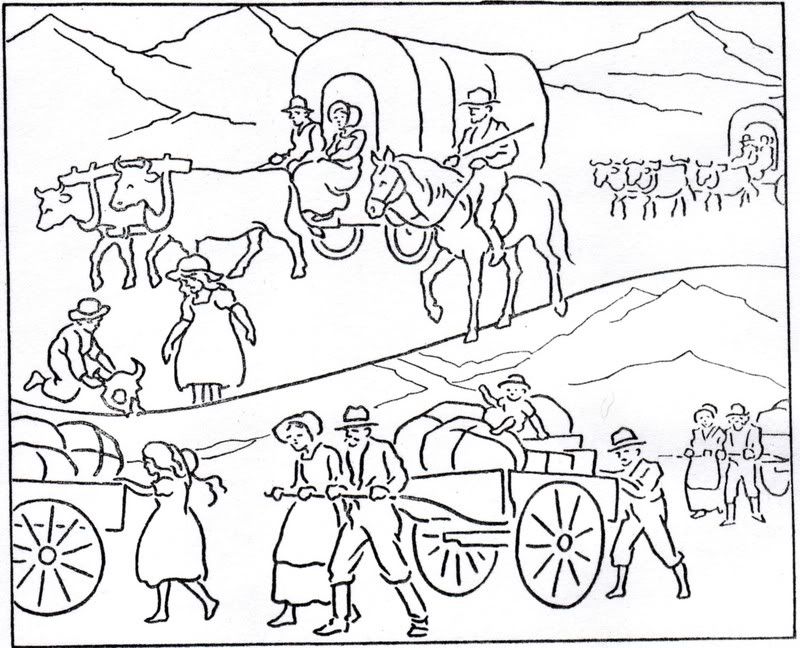 Pioneer Day History Coloring Pages - Pioneer Day Coloring Pages