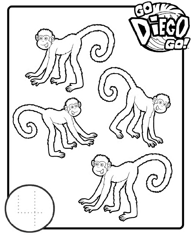 Go Diego Go Coloring Pages