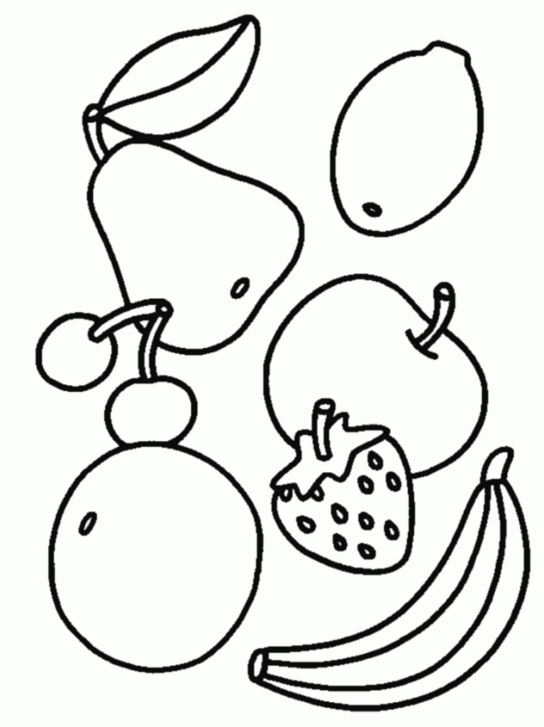 Coloring-Pages-For-Food | COLORING WS