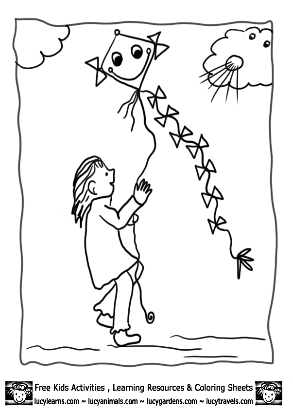 Free Fall Coloring Pages,Lucy