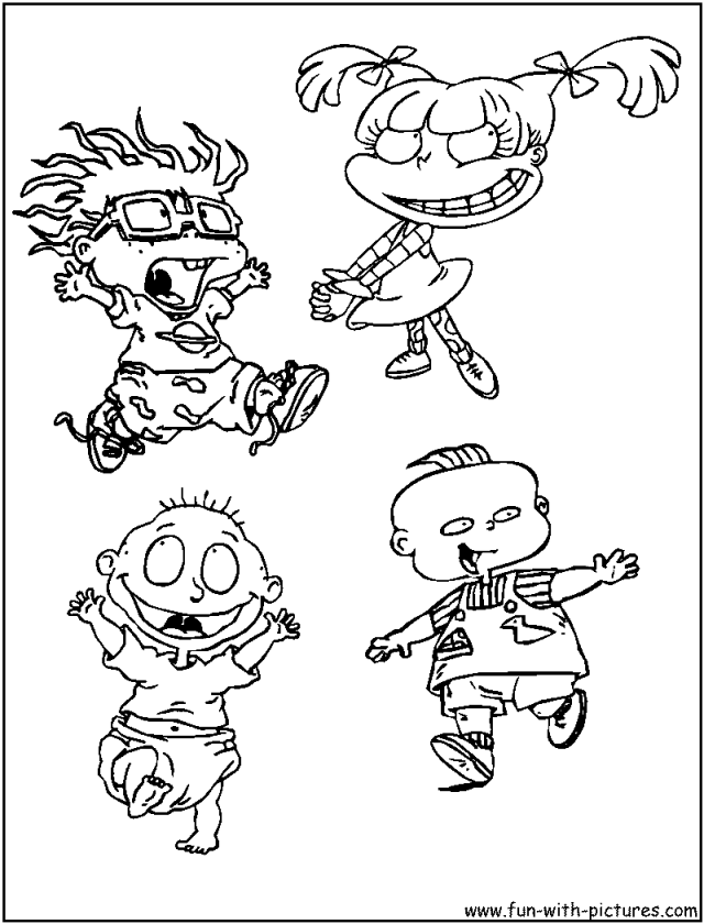 Rugrats Coloring Pages Chuckie Rugrats Coloring Pages Rugrats