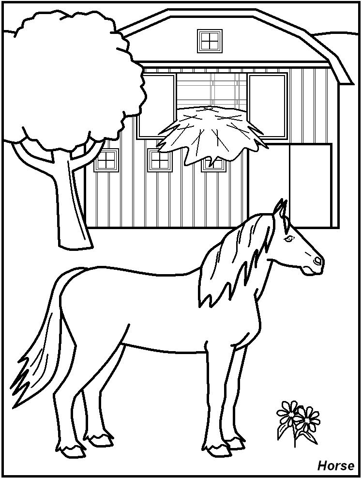 Farm Animal Coloring Pages For Kids Printable 26 | Free Printable