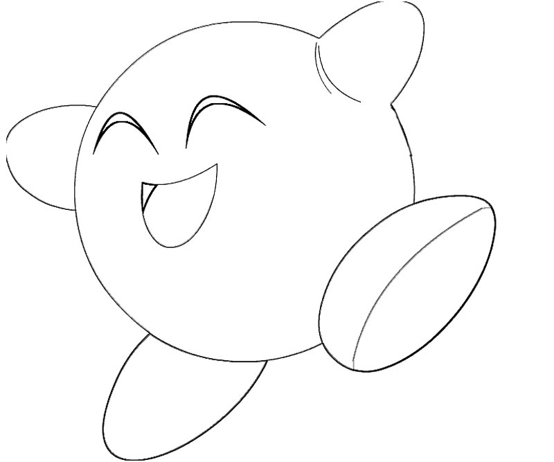 5 Kirby Coloring Page